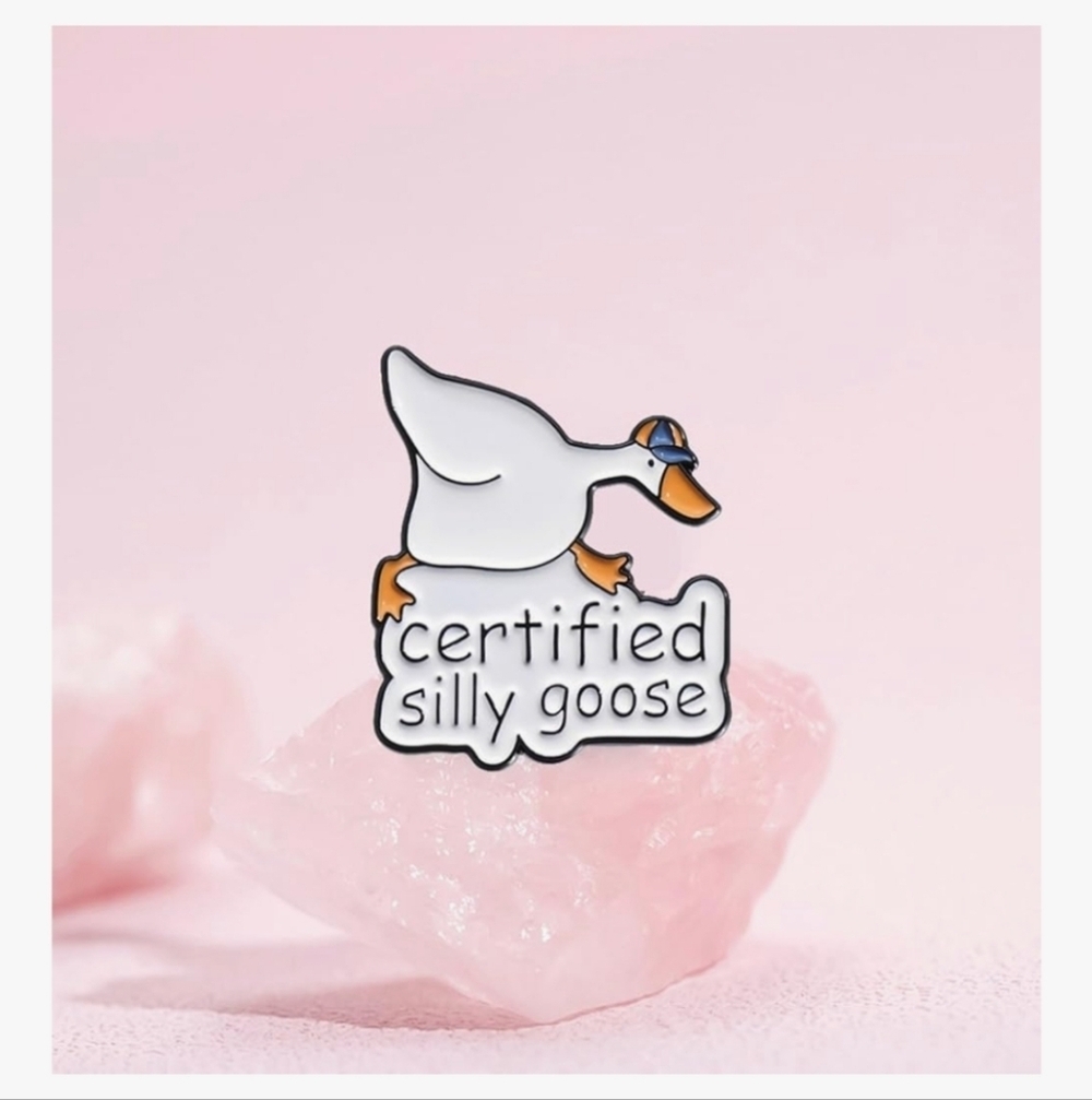 Certified Silly Goose Enamel Pin